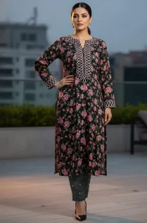 SAPPHIRE - LINEN COTTON EMBROIDARY 2 PIECE 1